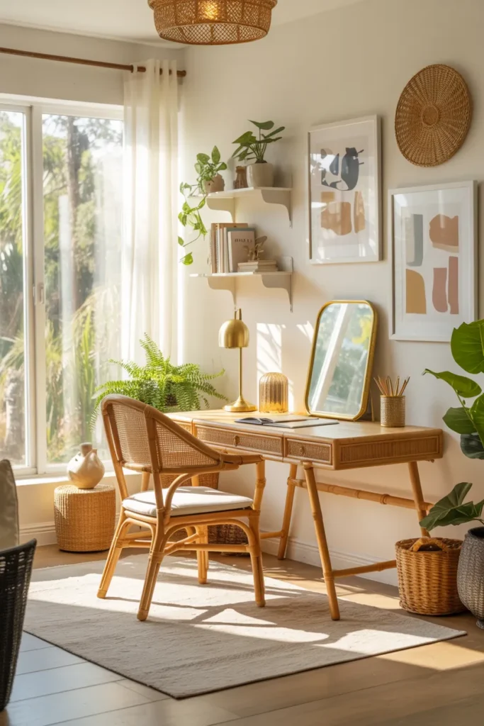 Sun-Kissed Boho Study Space