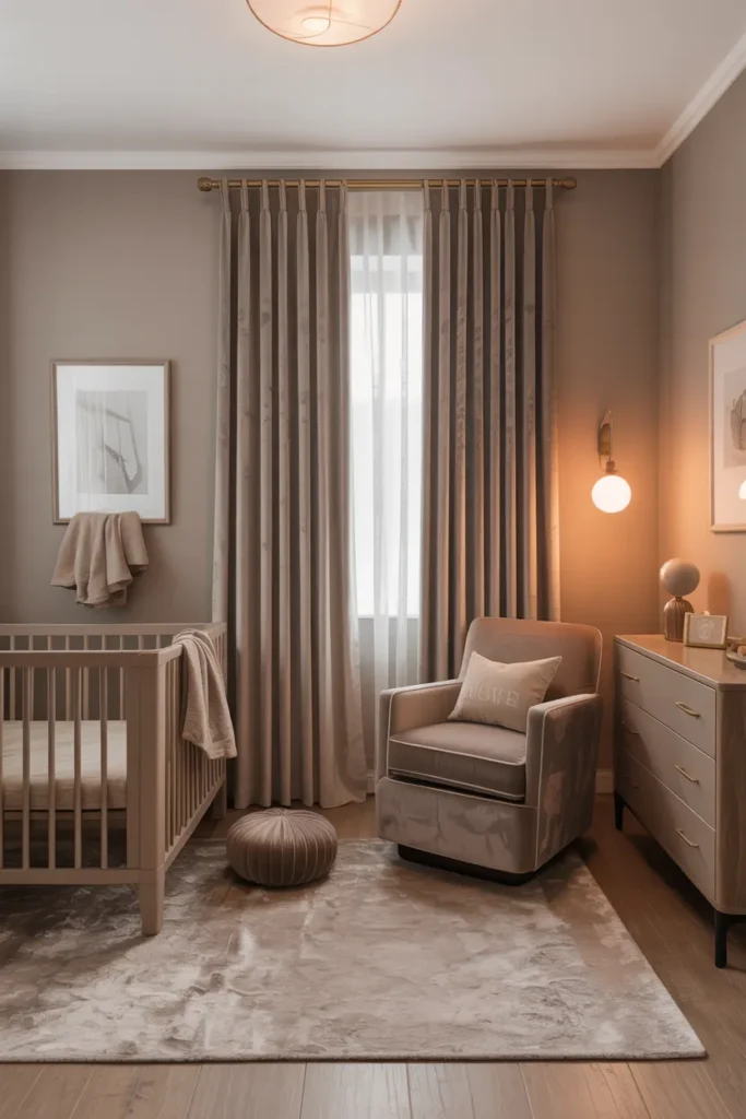 Taupe Velvet Curtains for a Luxe Neutral Look