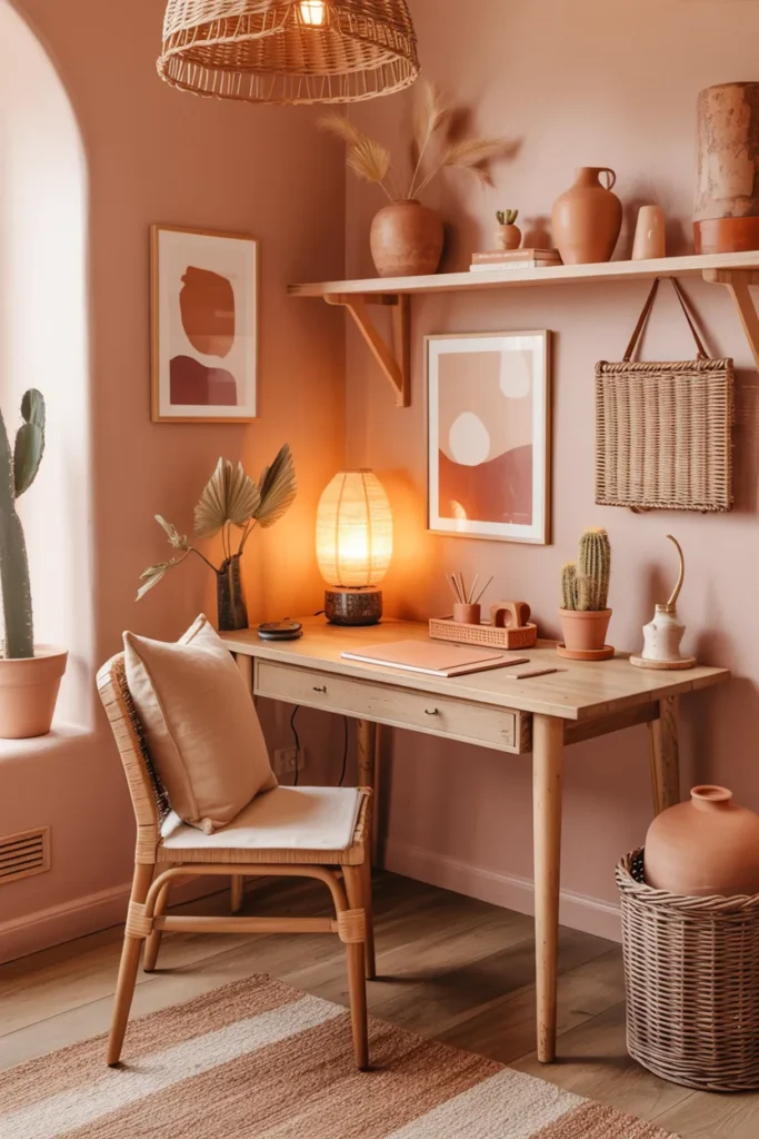 Terracotta Boho Workspace