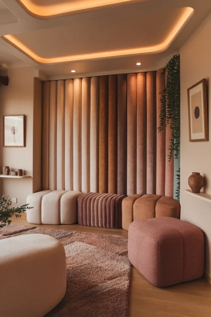 Textured Chenille Wall Panels