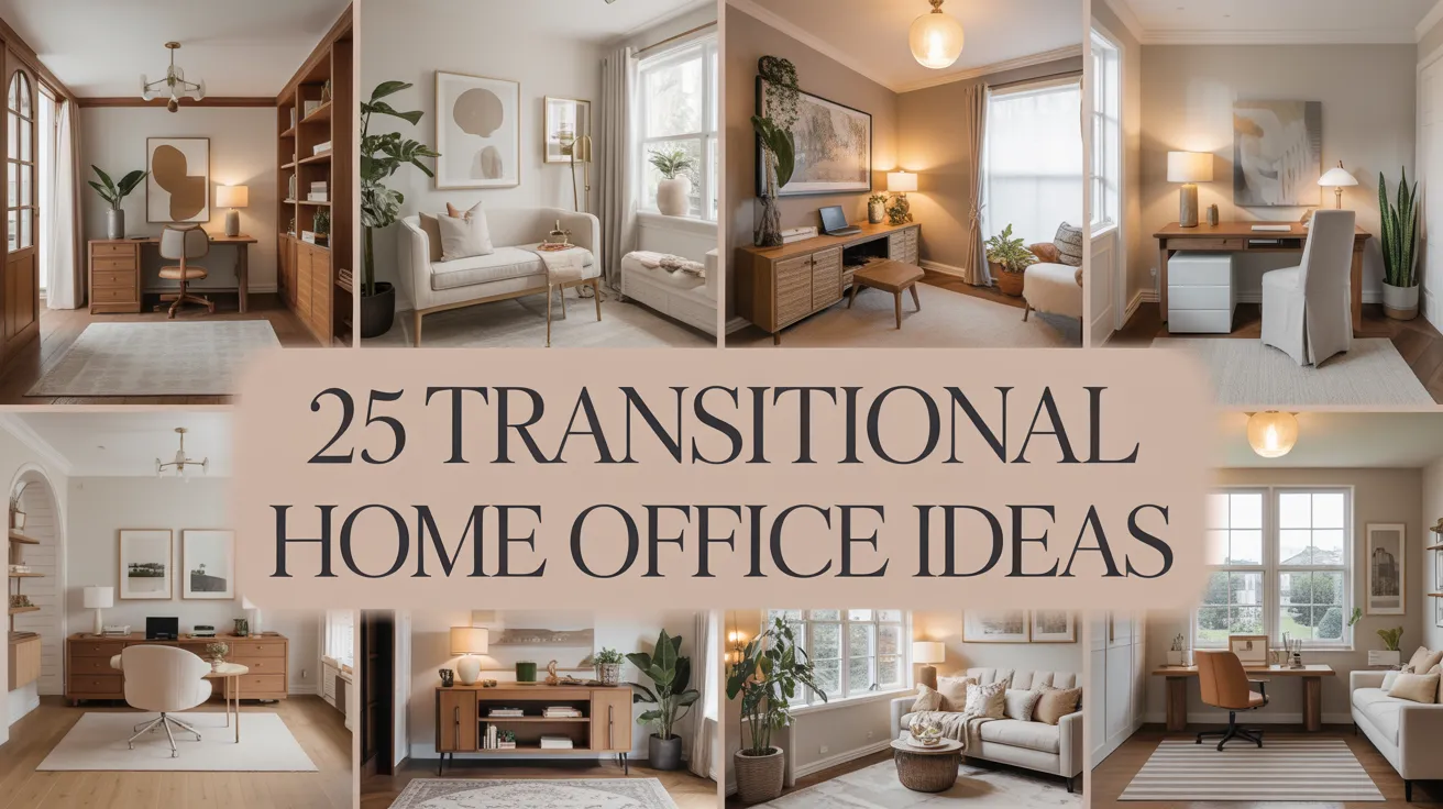 Transitional Home Office Ideas