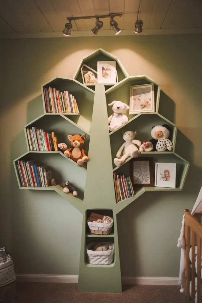 Tree-Shaped Bookshelf for Playful Personality