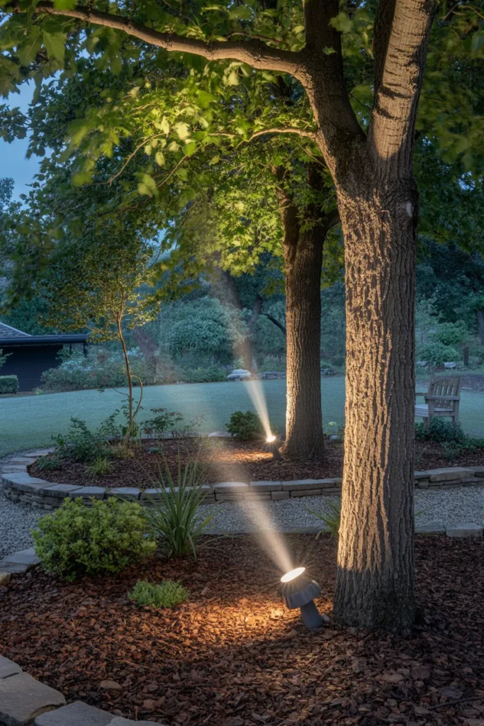 Tree Uplighting for Dramatic Texture