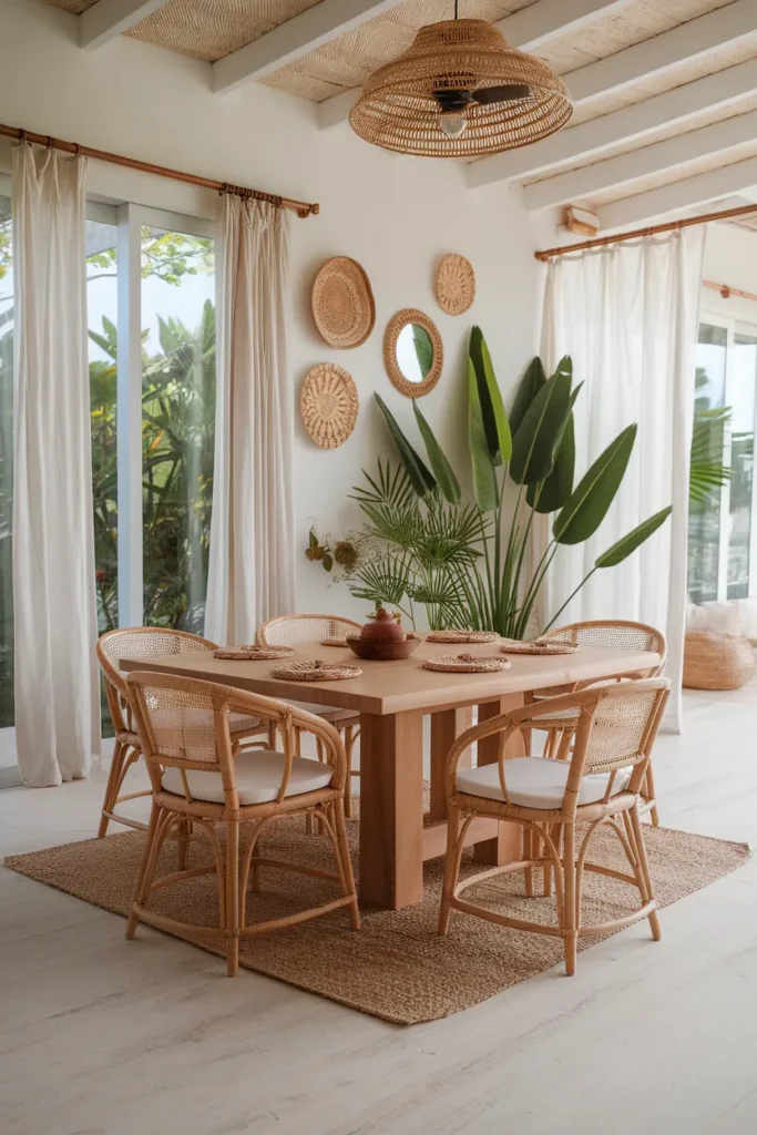 Tropical Boho Dining with Island Spirit