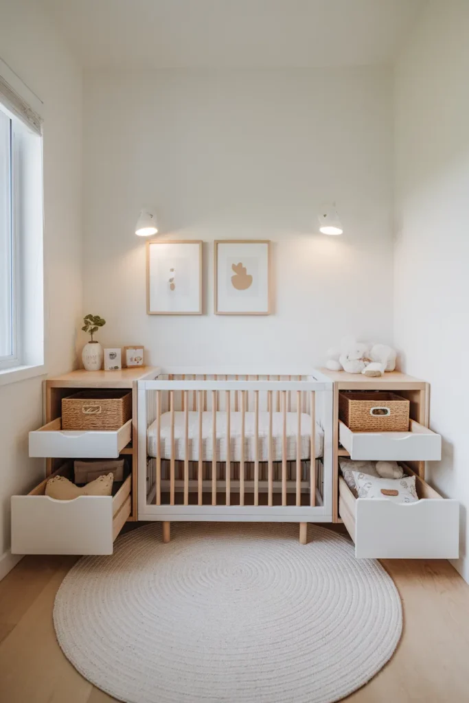 Under-Crib Bookshelf Storage