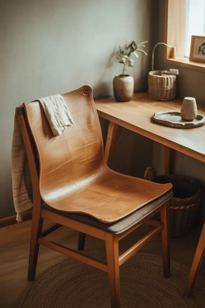 Use a Worn Leather Seat Pad