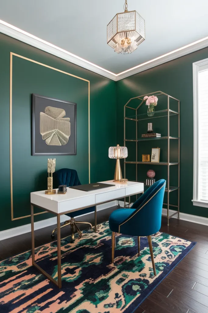 Velvet and Jewel Tones – Bold Sophistication with Glam Details