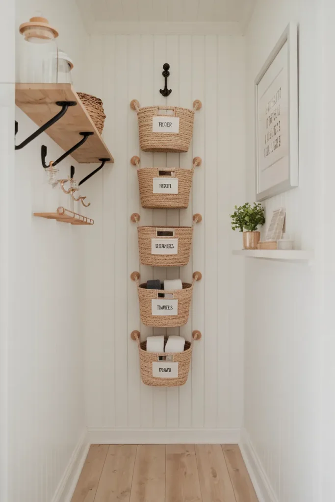 Vertical Basket Wall for Smart Storage
