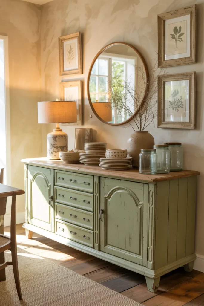 Vintage Buffet Styling for Character and Warmth