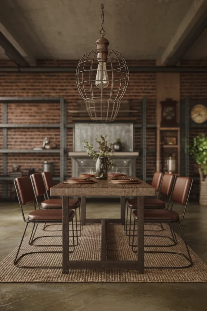 Vintage Cage Pendant for Industrial Flair