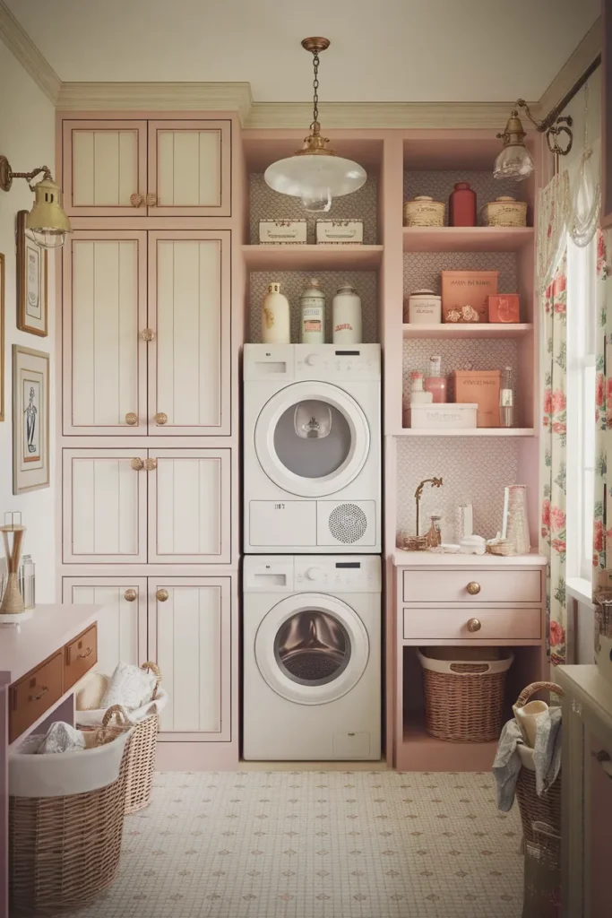 Vintage Inspired Laundry Design