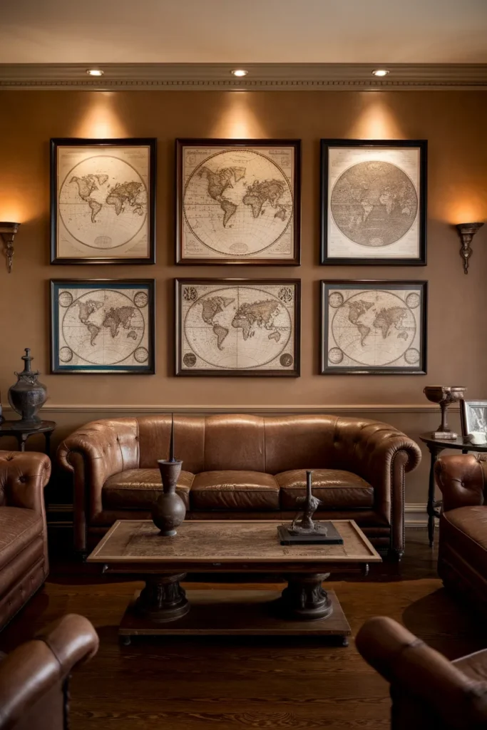 Vintage Maps for Timeless Character