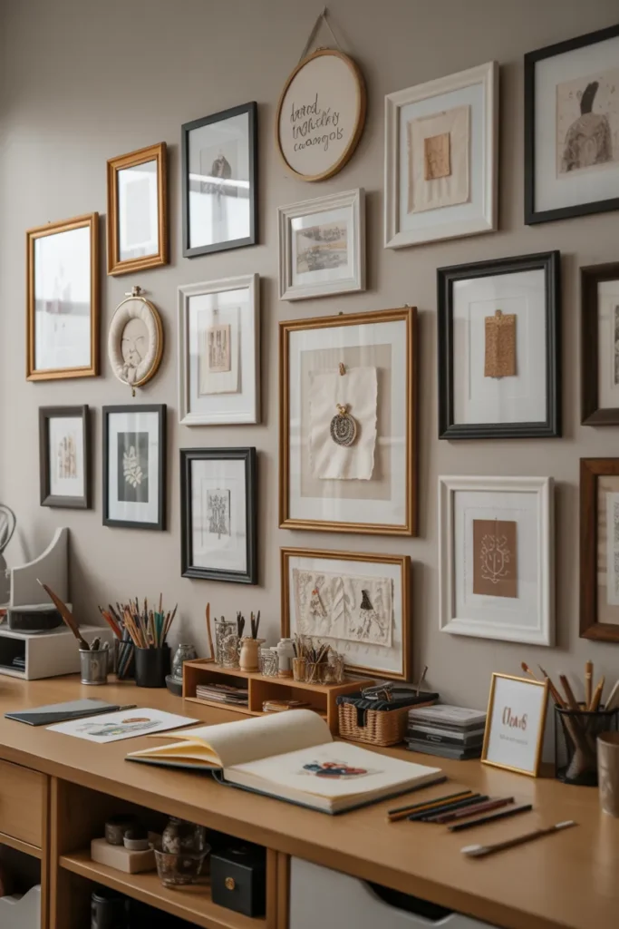 Wall Art Display for Finished Creations