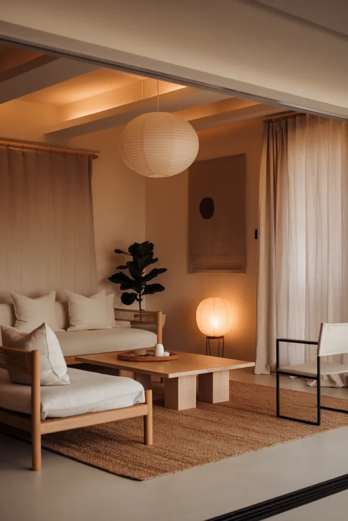 Warm Minimal Japandi Calm Without Clutter