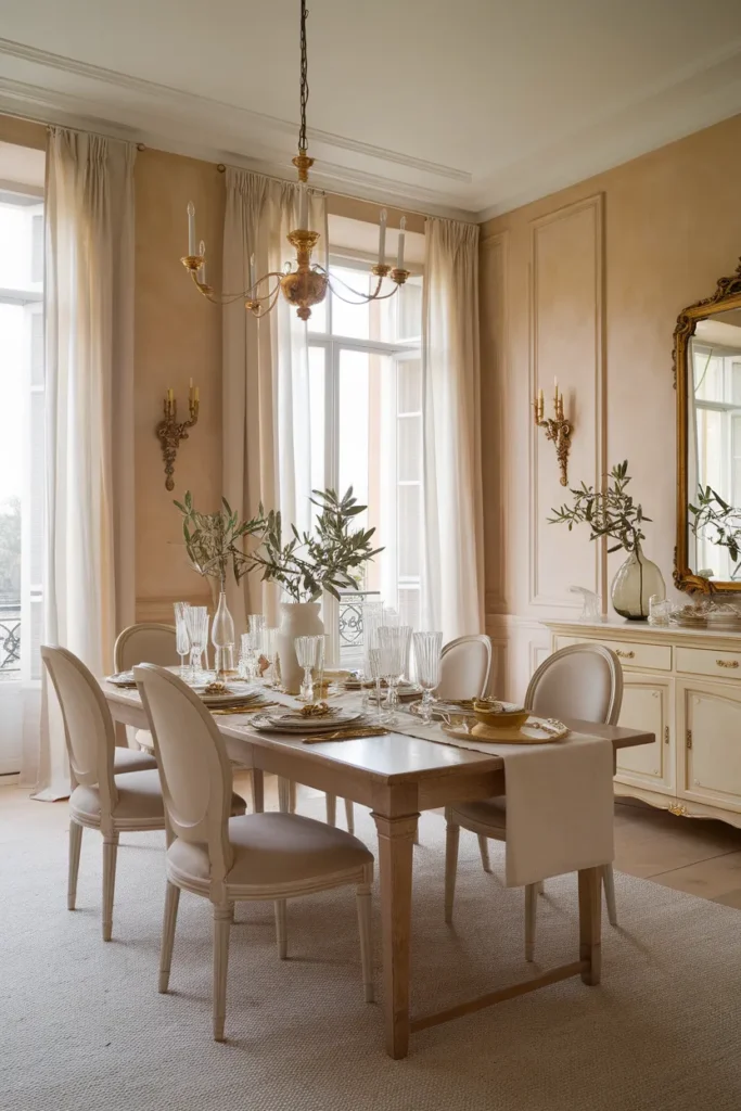 Warm Neutrals with Touches of Gold