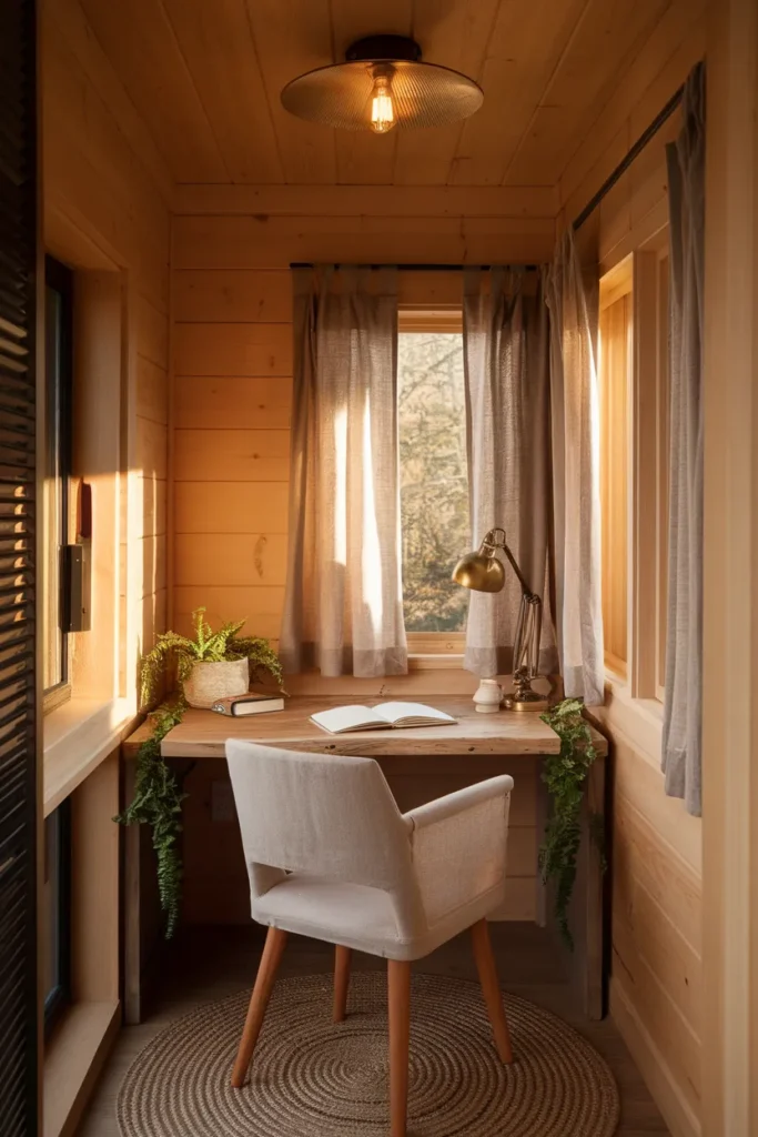 Warm Wood Cabin Corner