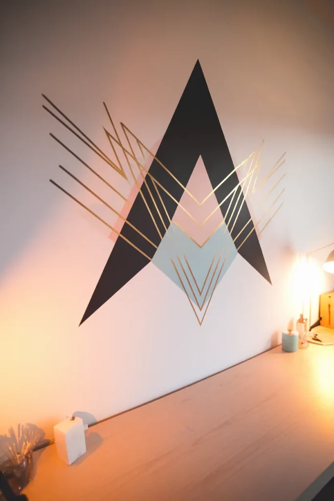 Washi Tape Geometric Wall Art