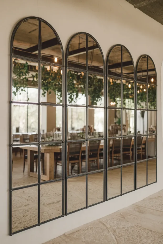 Windowpane Mirror Wall for Architectural Interest