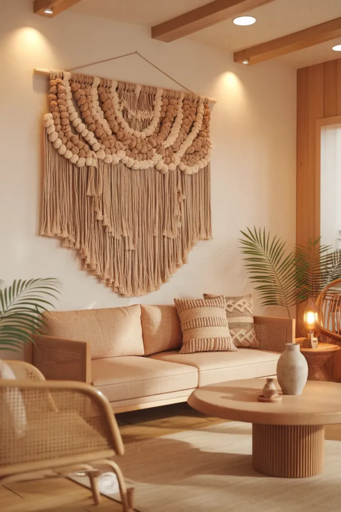 Woven Wall Hangings with Texture