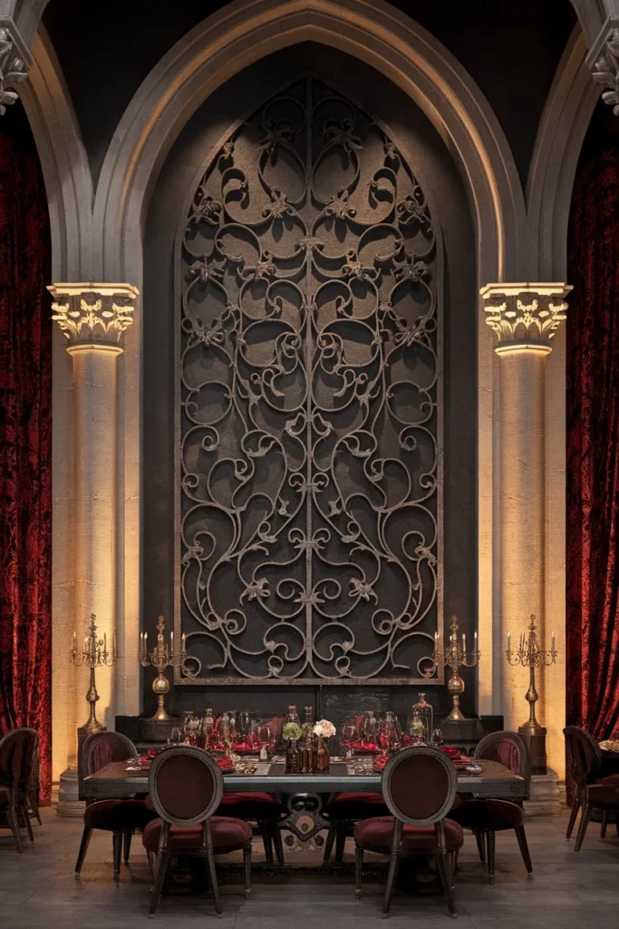 15 Gothic Wall Art Ideas That Turn Dark Spaces Into Dramatic Masterpieces 16 Wrought Iron Wall Panels