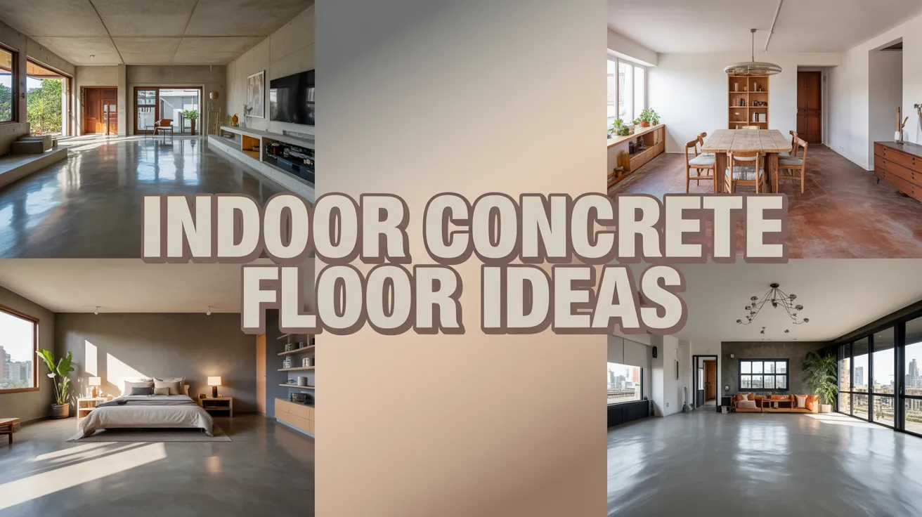 indoor concrete floor ideas