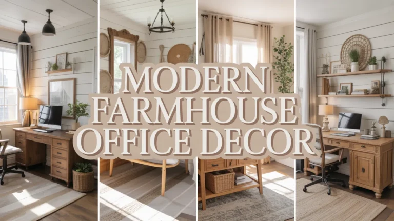 modern farmhouse office decor ideas